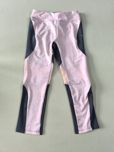 Legging de sport rose/gris, moins cher chez Petit Kiwi