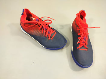 Chaussures de foot Kipsta rouge et bleu marine - 33