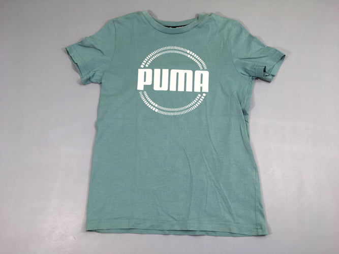 T-shirt m.c bleu/vert puma, moins cher chez Petit Kiwi