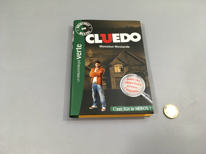 Cluedo-Monsieur Moutarde 10-12a-La bibliothèque verte, moins cher chez Petit Kiwi