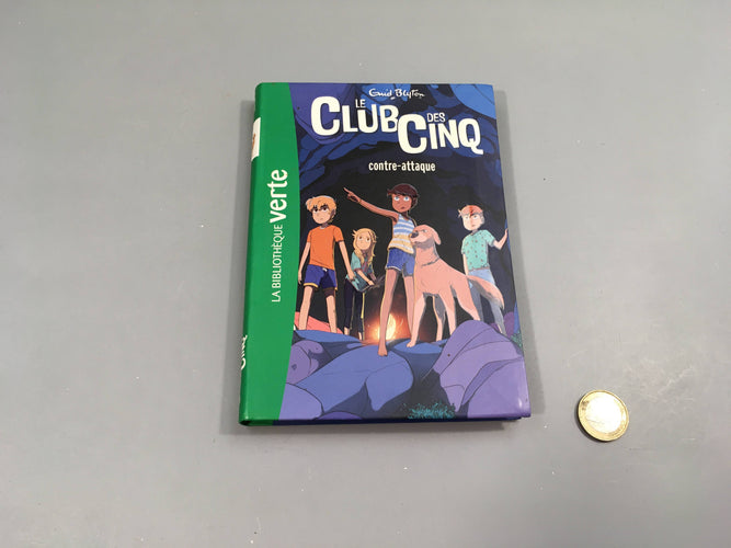 Club des cinq-Contre attaque  8-12a-La bibliothèque verte, moins cher chez Petit Kiwi