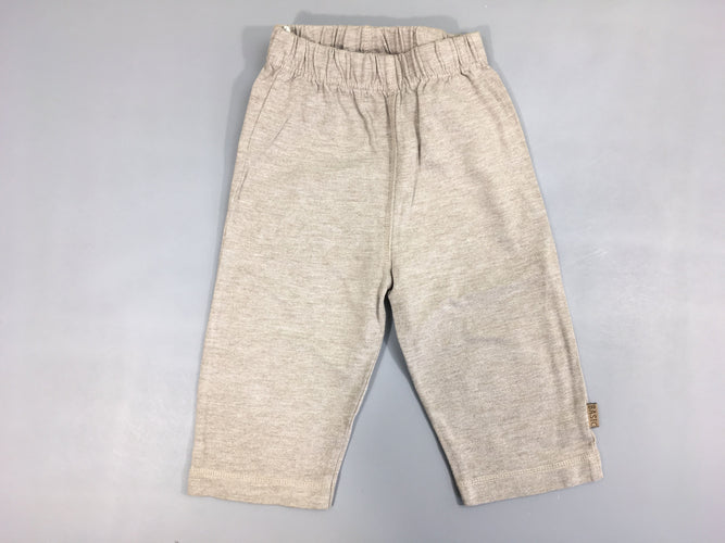 Pantalon jersey beige flammé, moins cher chez Petit Kiwi