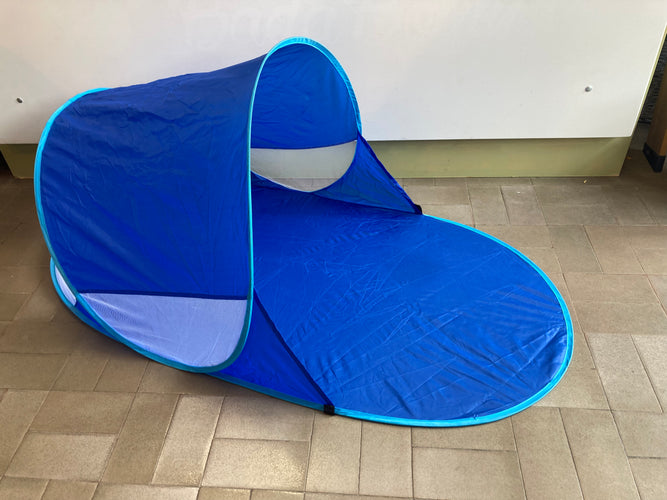 Tente de plage pop-up bleue, moins cher chez Petit Kiwi