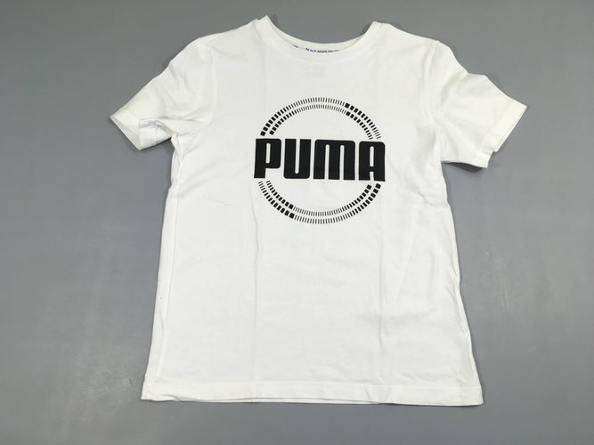 T-shirt m.c blanc puma, moins cher chez Petit Kiwi