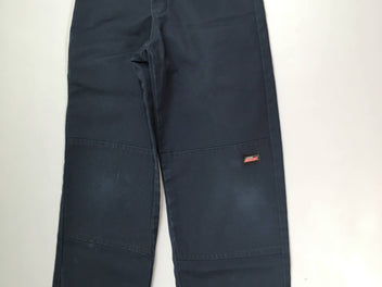 Pantalon chino bleu foncé Dickies-Légèrement usé genoux