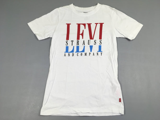 T-shirt m.c blanc Levi strauss, moins cher chez Petit Kiwi