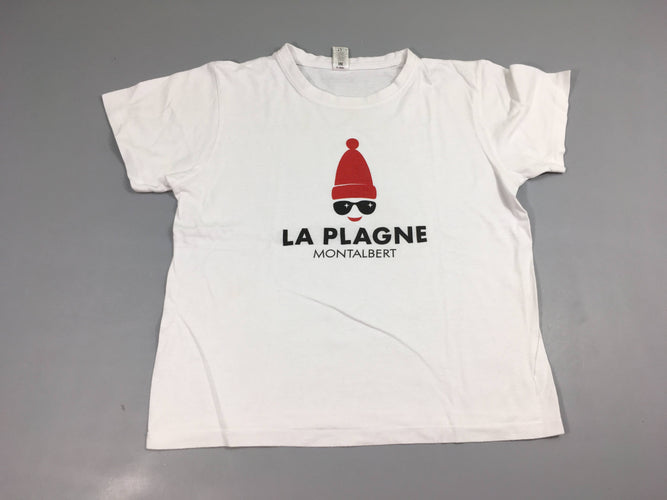 T-shirt m.c blanc la Plagne-Bouloché, moins cher chez Petit Kiwi