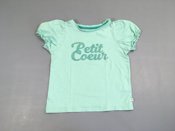 T-shirt m.c turquoise Petit coeur