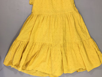 Robe s.m jaune broderies