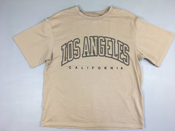 T-shirt m.c brun Los Angeles-Légèrement bouloché