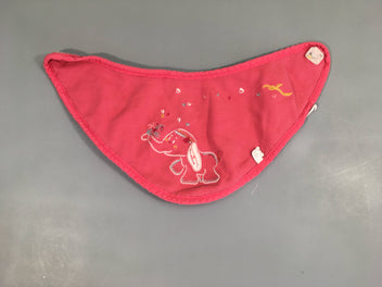 Bavoir bandana rose éléphant