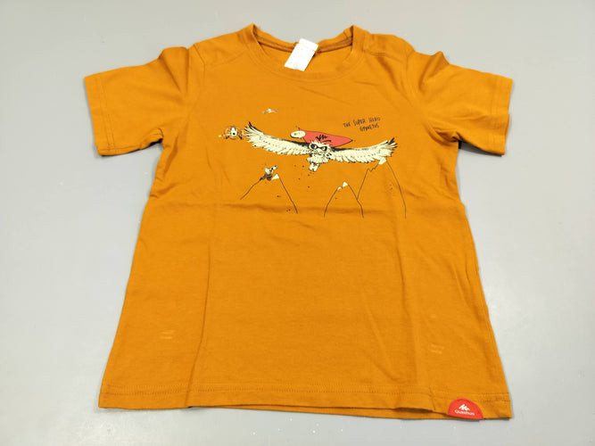 T-shirt m.c camel  aigle, montagnes,..." the super héro Gypatus", moins cher chez Petit Kiwi