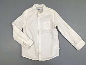 Chemise m.l texturée blanche