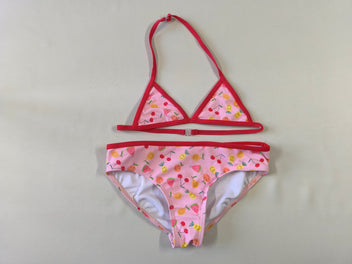 Bikini rose fruits (culotte tachée, à relaver)