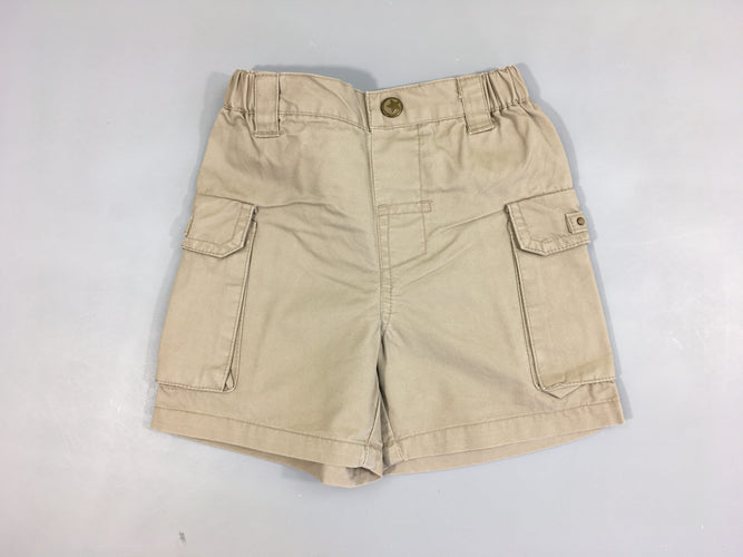 Bermuda cargo beige, moins cher chez Petit Kiwi