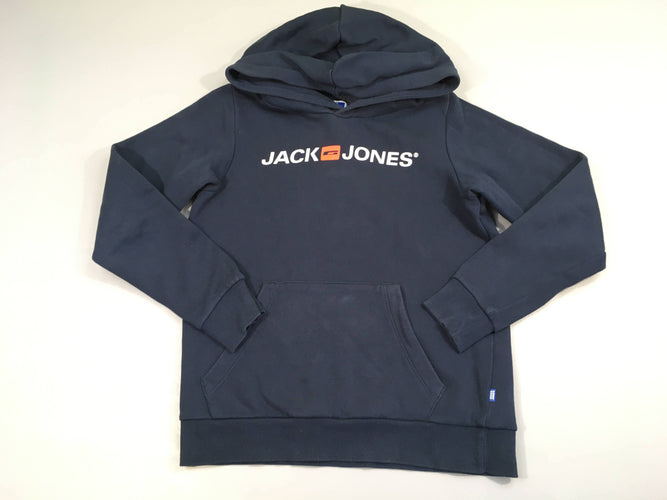 Sweat à capuche bleu foncé Jack&Jones, moins cher chez Petit Kiwi