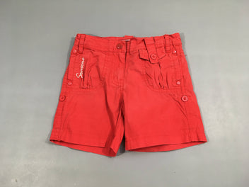 Short chino rouge Someone-Légèrement délavé poches arrière