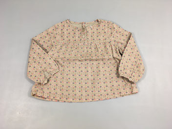 Blouse ml taupe légumes