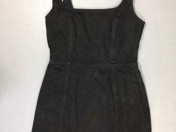 Robe en jean noir effet délavé 38