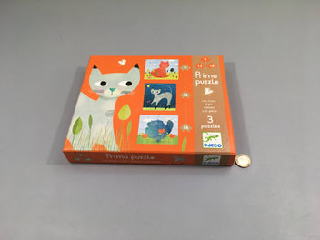 Primo Puzzle, les chats 3 puzzles 9/12/16 pcs +3a