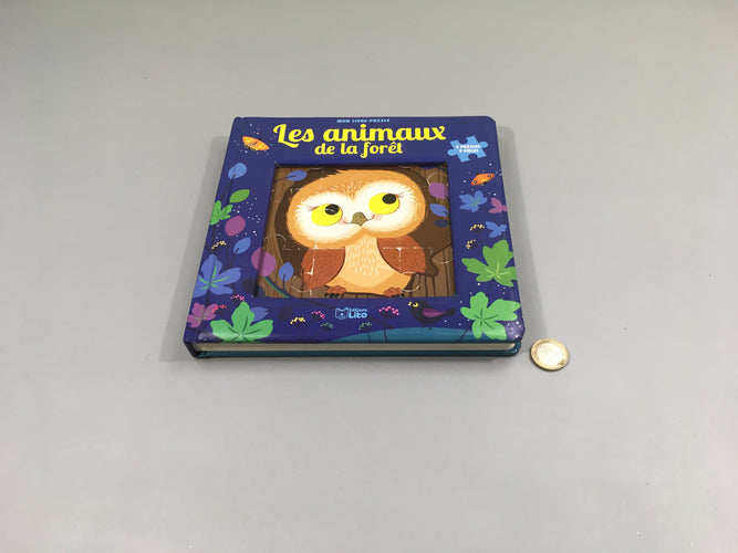 M.on livre puzzle les animaux de la forêt, 5 puzzles 9 pcs, moins cher chez Petit Kiwi