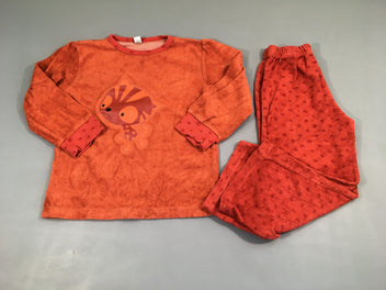 Pyjama 2 pcs éponge orange Chat