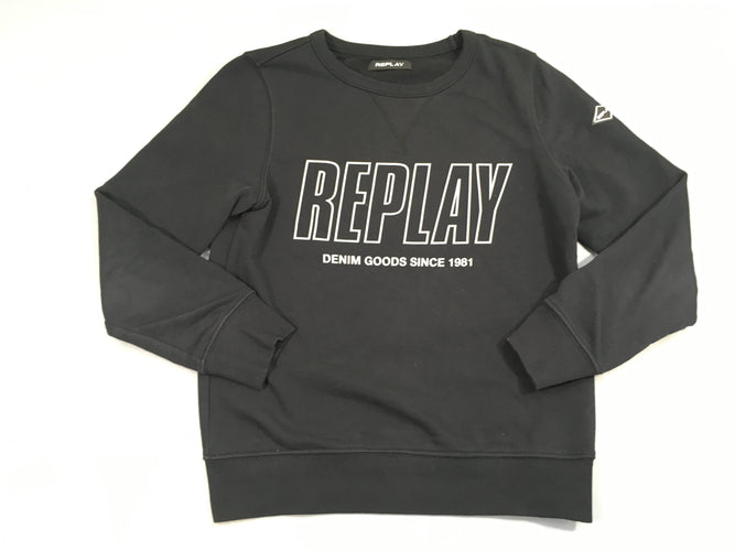 Sweat noir replay, moins cher chez Petit Kiwi