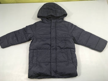 Veste ouatinée bleu marine doublée polar à capuche