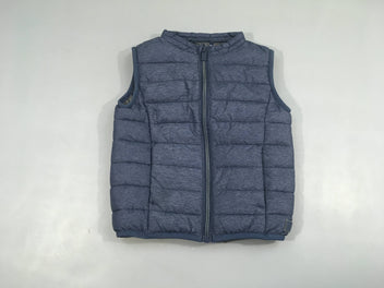 Bodywarmer bleu flammé doublé polar