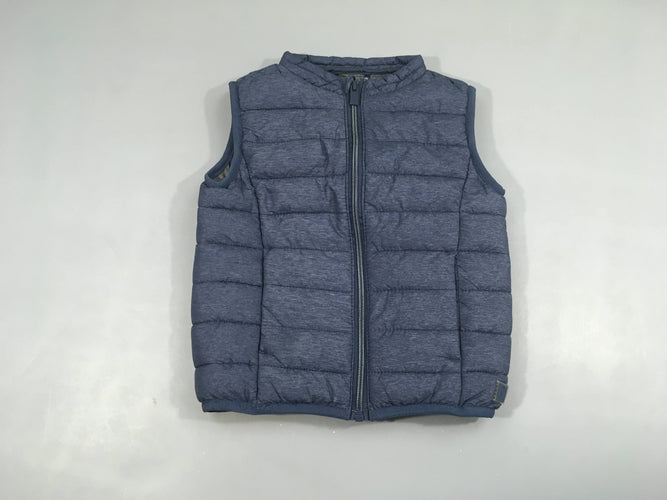 Bodywarmer bleu flammé doublé polar, moins cher chez Petit Kiwi