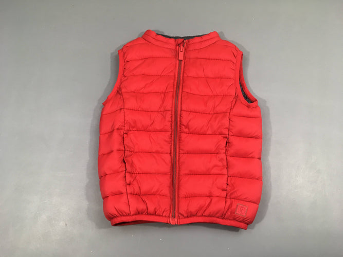 Bodywarmer rouge, moins cher chez Petit Kiwi