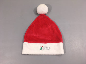 Bonnet velours rouge Noël