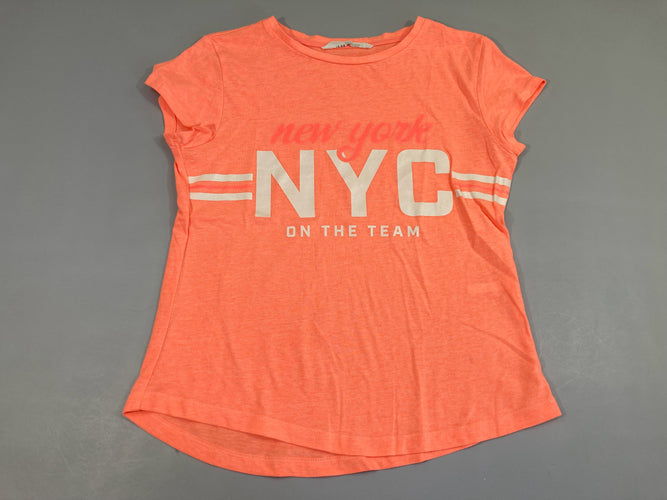 T-shirt m.c orange néon NYC, moins cher chez Petit Kiwi