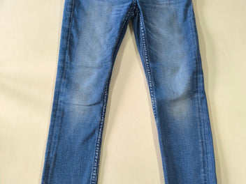 Jeans skinny fit bleu effet usé super stretch