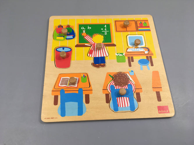 Planche puzzle école goula, moins cher chez Petit Kiwi