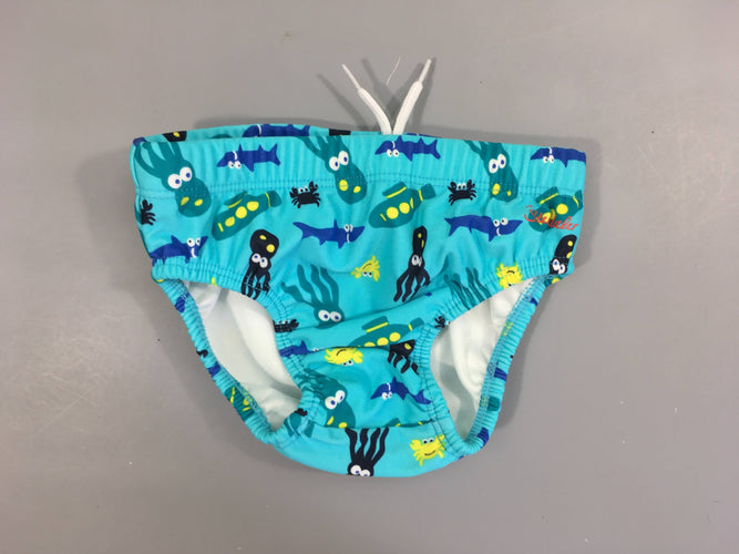 Culotte de maillot imperméable bleu mer, Sterntaler, moins cher chez Petit Kiwi