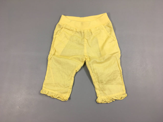 Pantalon léger jaune, moins cher chez Petit Kiwi