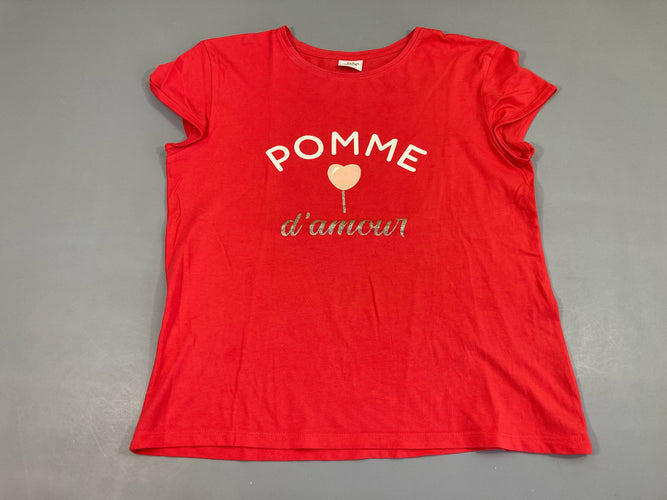 T-shirt m.c rouge Pomme, moins cher chez Petit Kiwi