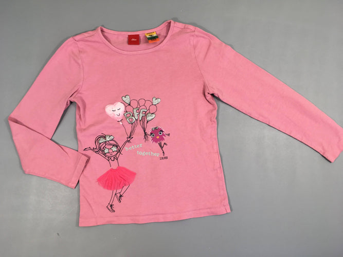 T-shirt m.l rose fille tulle BFF, moins cher chez Petit Kiwi