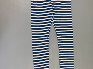 Legging rayé blanc/bleu foncé