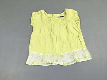 Blouse vert anis s.moks buste-Tout compte fait