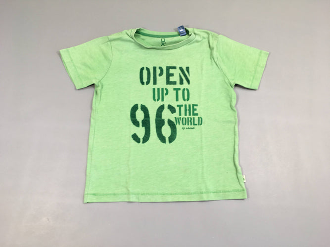 T-shirt m.c vert Open, moins cher chez Petit Kiwi