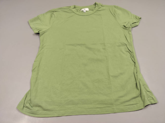 T-shirt m.c vert de grossesse 95% coton 5% élasthanne, moins cher chez Petit Kiwi