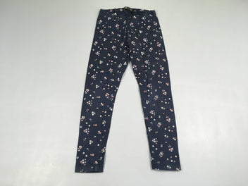 Legging bleu marine fleurs