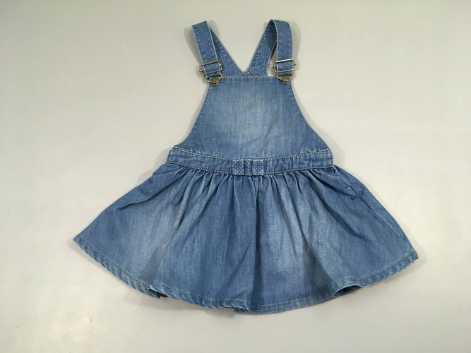 Robe Salopette denim, moins cher chez Petit Kiwi