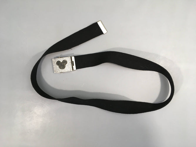 Ceinture noire Strass Mickey-Certains strass matifié, moins cher chez Petit Kiwi