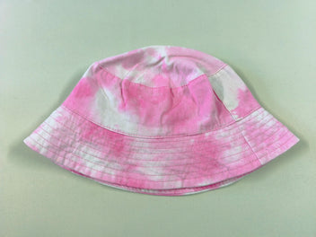 Chapeau rose/blanc, 7-10a