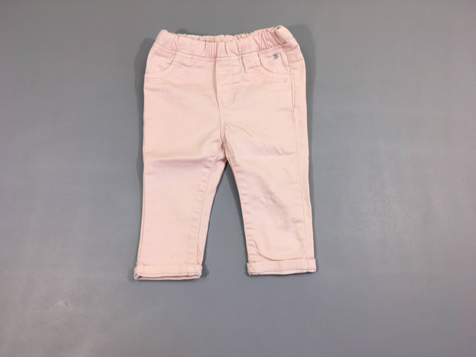 Jegging  à revers rose pâle, moins cher chez Petit Kiwi