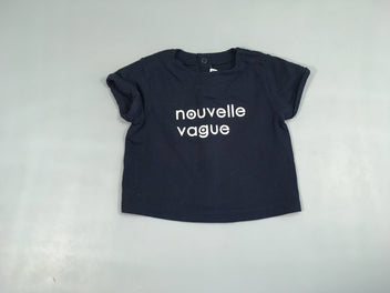 T-shirt m.c bleu foncé Nouvelle vague