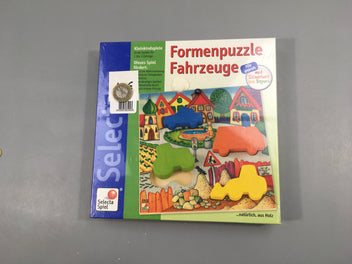 NEUF Sous blister puzzle en bois véhicules à encastrer